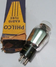 PHILCO TYPE 46 POWER TRIODE- NOS/NIB - TESTED - ORIGINAL ROUGH BOX
