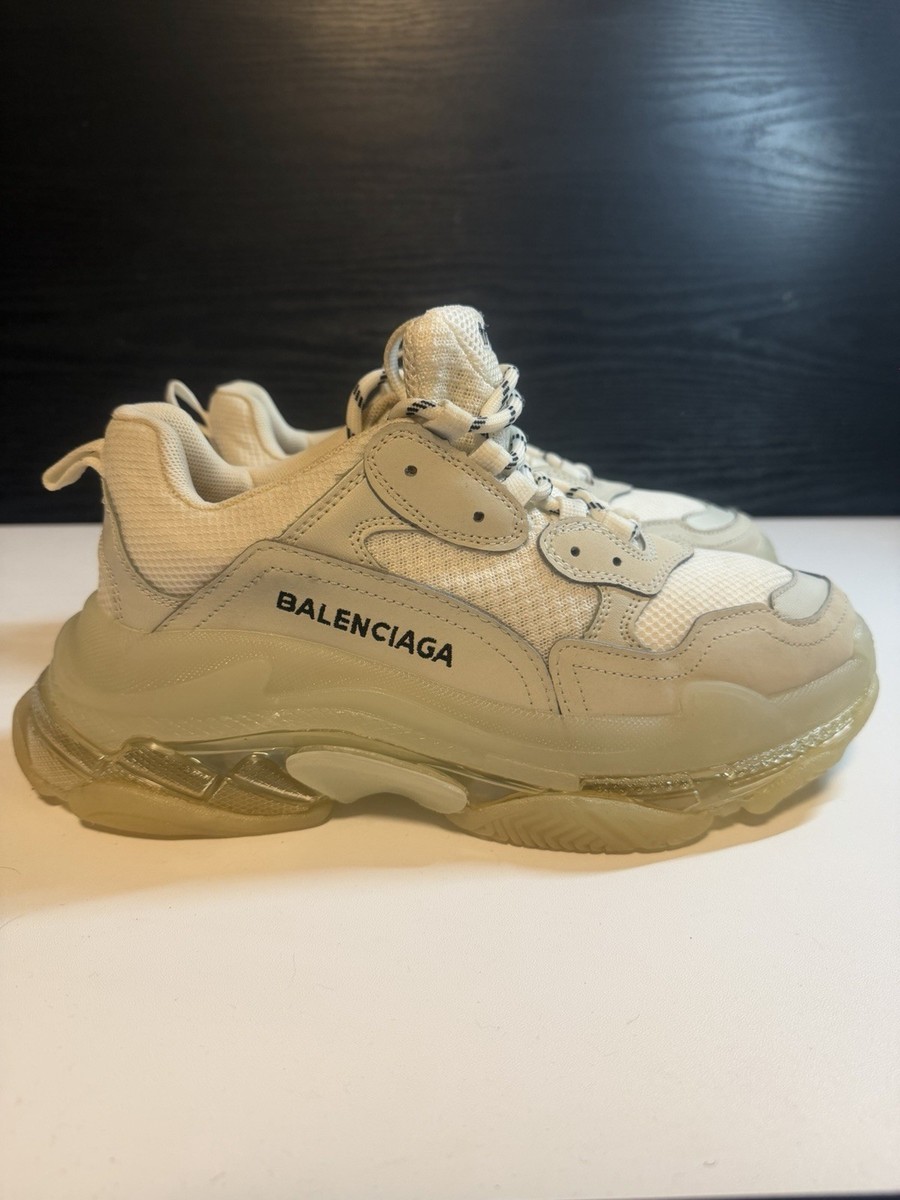 Balenciaga Triple S White Sneaker Size 41/ (9M/11W) | eBay