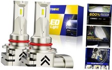 Upgraded LED Light Bulbs, 600 Ultra Brightness, 6500K Cool White 1:1 9005/HB3