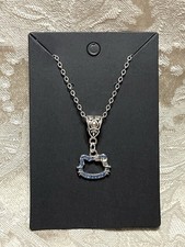 Sanrio Hello Kitty Whimsical Charm Cartoon Adorable Fashion Silver Necklace 18