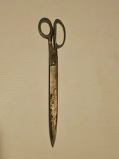 Old WISS Steel Forged  No. 82 Newark N.J.  Tailor's Shears Scissors Used