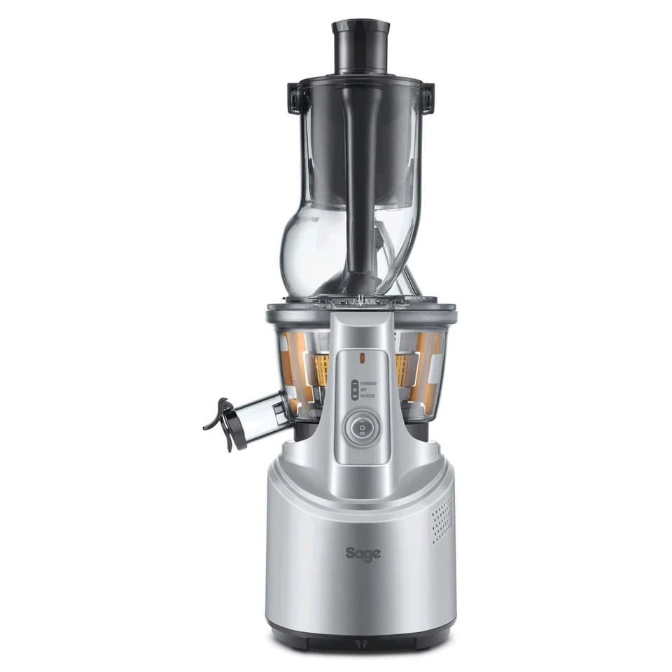 Sage The Big Squeeze SJS700SIL Slow Compression Fruit Juicer Smoothies Silver.