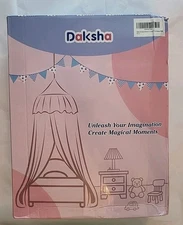 Pink Girl Princess Canopy Bed Shroud Net Cover