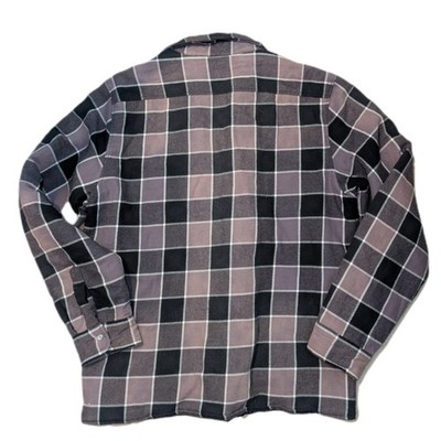 Supreme Quilted Faded Plaid Shirt in black Fall/Winter 2018 season