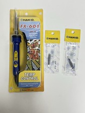 Hakko FX-601 Temp. Control Soldering Iron Ideal For Stained Glass EXTRA TIPS