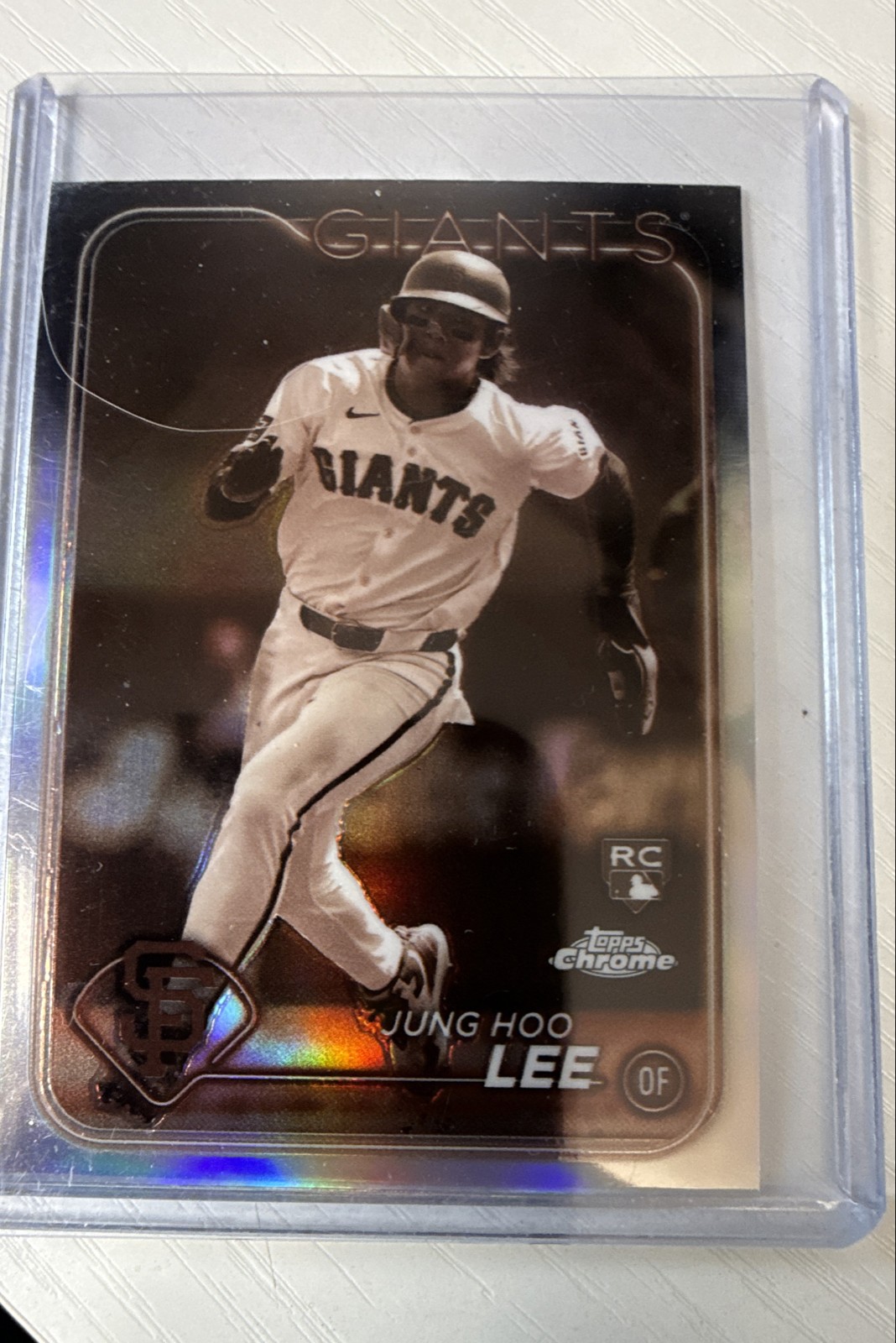 2024 Topps Chrome - Jung-Hoo Lee #201 Sepia Refractor (RC)