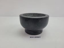 Mörser Stein Schwarz Rund Antik Kräuter Gewürze Nüsse Küche Deko #2512967