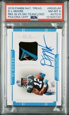 2018 PANINI NATIONAL TREASURES DJ MOORE ROOKIE GLOVES SIGNATURES TEAM LOGO 2/10 