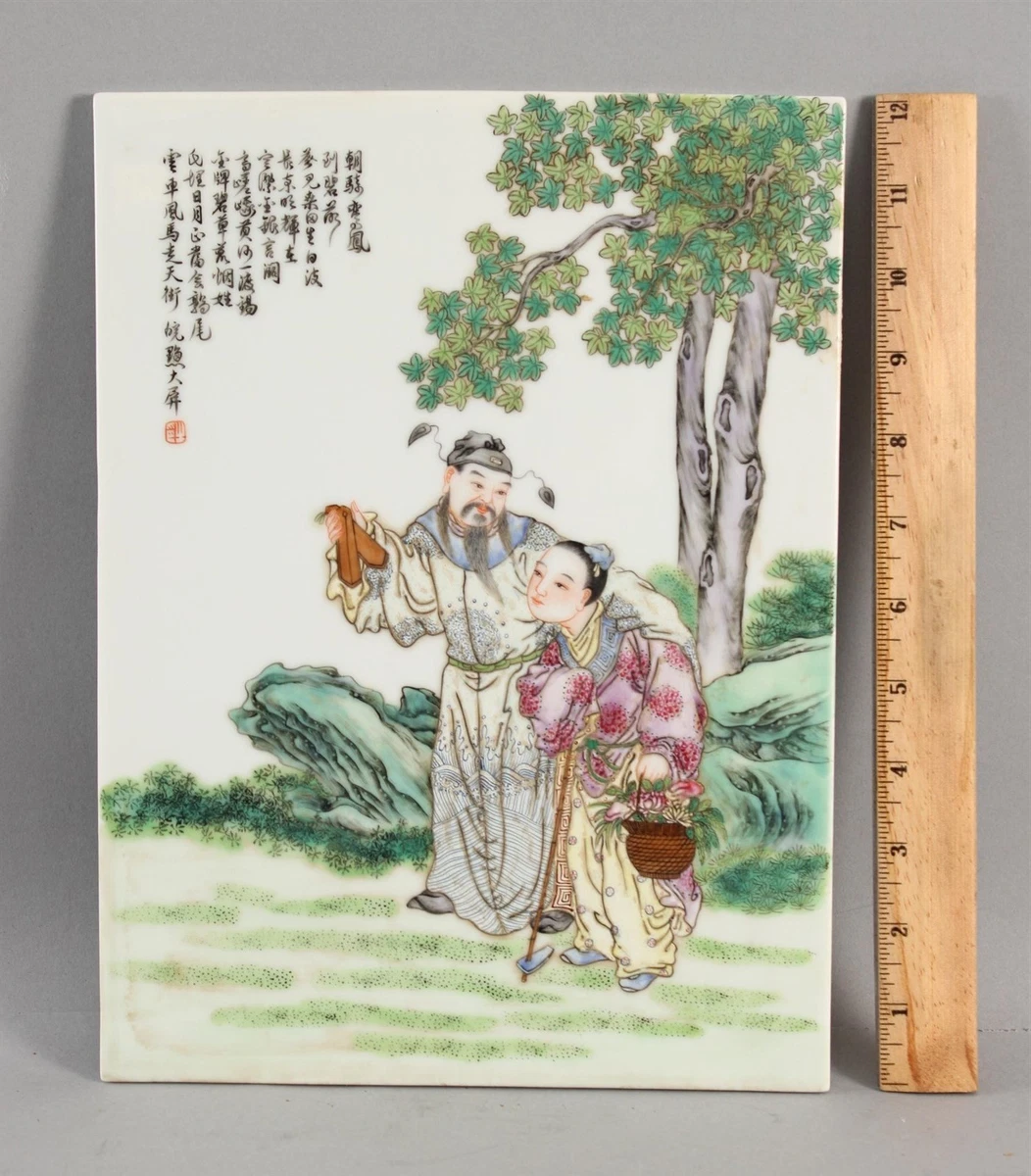 陶瓷古董原创中国风绘画和卷轴| eBay