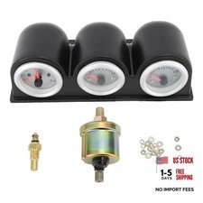 3 in1 Triple Auto Gauge Meter Kit, 3 in 1 Car Gauge Meter Water Temperature