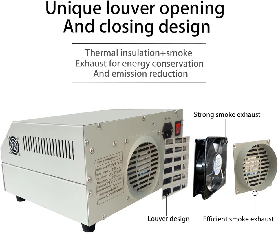 T962  Infrared SMD BGA IC Heater Reflow Oven 18X23.5CM  110V/220V - Image 3 of 4