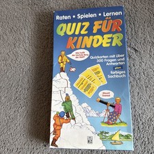 Quiz Für Kinder Spielen Lernen Raten Sehr guter Zustand Mit Quizkarten Rarität