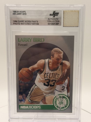 LARRY BIRD 2025 JERSEY FUSION GAME USED PATCH BECKETT AUTHENTICATED