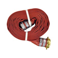 JGB | 4-In. X 50-Ft. Red PVC Discharge Hose MxF Water Shanks