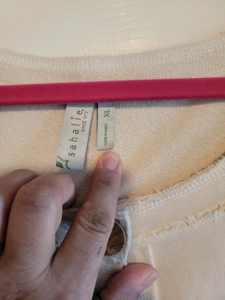 Cárdigan Sahalie Largo Mediano Manga Larga Bordado Floral XL Foto 2 de 4