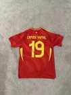 Lamine Yamal Autographed Signed Spain Red World Cup Soccer Futbol Jersey COA XL