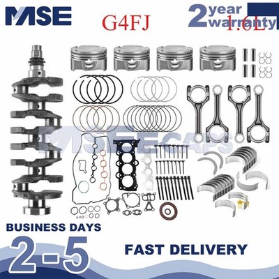 G4FJ Turbo Engine Overhaul Rebuild Kit Crankshaft / Rods For 1.6L Hyundai KIA