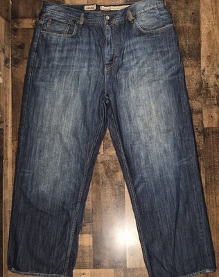 Vintage Ecko Baggy Jeans Men 40x31 Blue Denim Y2K 2000s Grunge Skater Wide Leg