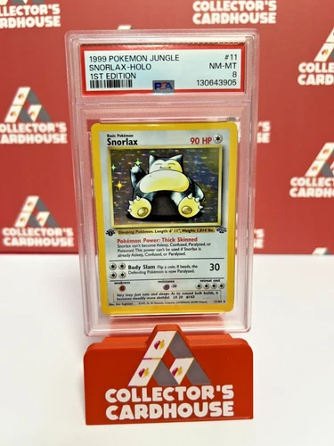 Snorlax | 11/64 | PSA 8 | Jungle Set 1st Edition Holo | G20
