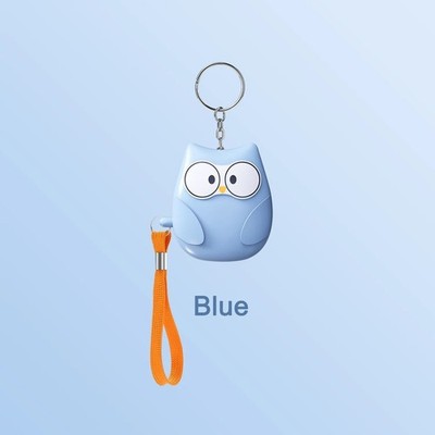 Cute Owl Personal Safety Alarm 130dB Self Defense Keychain LED Flashlight