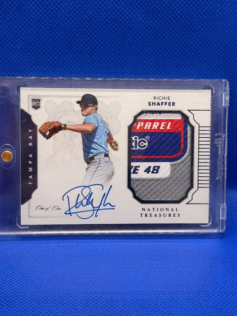 Richie Shaffer 2016 National Treasures #193 Rookie Materials Auto Logo 1/1 Strahlen