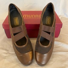 Munro American Womens Tess Bronze Metallic Le...