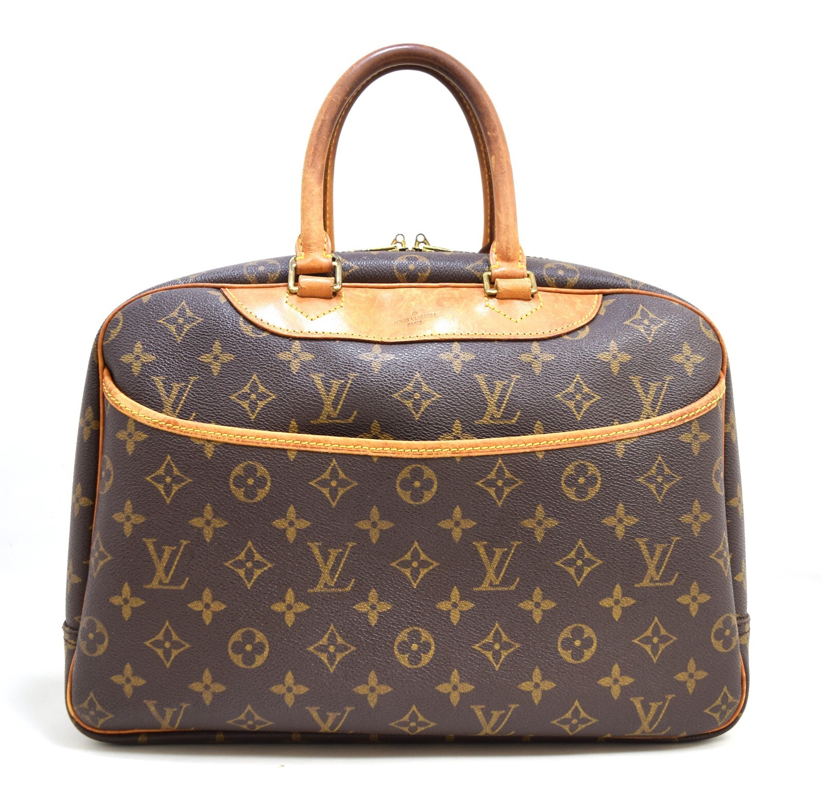 Auth Louis Vuitton Deauville Hand Bag Monogram Canvas M47270 LV 50655