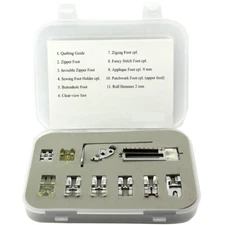 11 Pcs. Snap On Presser Foot Set for Pfaff Domestic Sewing Machine