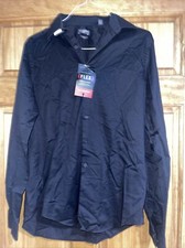 Van Heusen Men's Dress Shirt Slim Fit Flex Collar Stretch, black