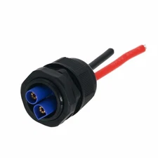 PG21 threaded waterproof Panel Mount + EC5 Male 10awg 6inchs wire DIY Tinned end