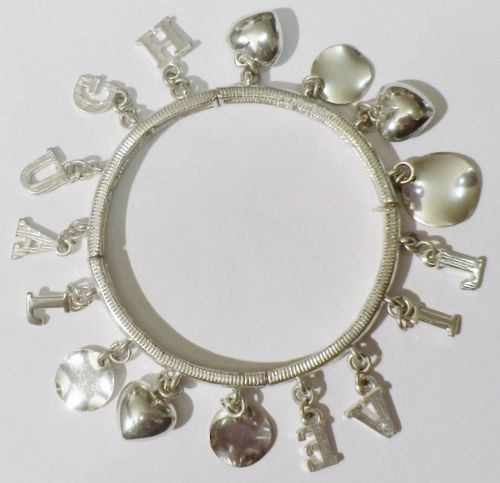 Bracelet Bijou Vintage Rigide Triple Couleur Or Et Argent - N°4395