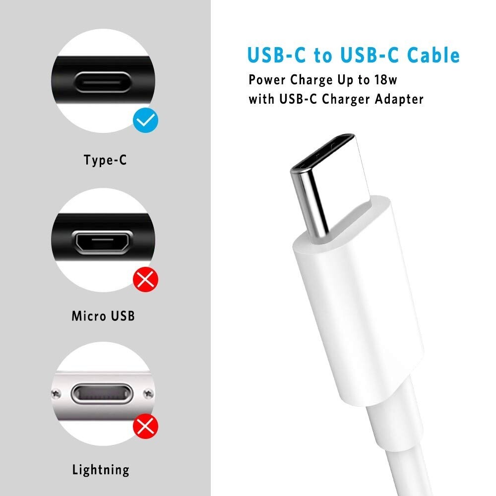 J&D Câble Chargeur USB C, Lot De 2 Câbles De Charge Rapide