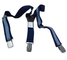 Gymboree Suspender Boy Blue Navy Clip On Y Back Classic Adjustable Strap Stretch
