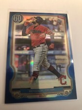 2020 Topps Gypsy Queen Chrome Blue Refractor Box Topper Franmil Reyes 01/99