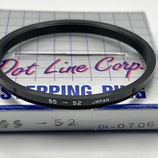 55-52mm Step Down Adapter Ring for Camera Camcorder Video - 55mm-52mm