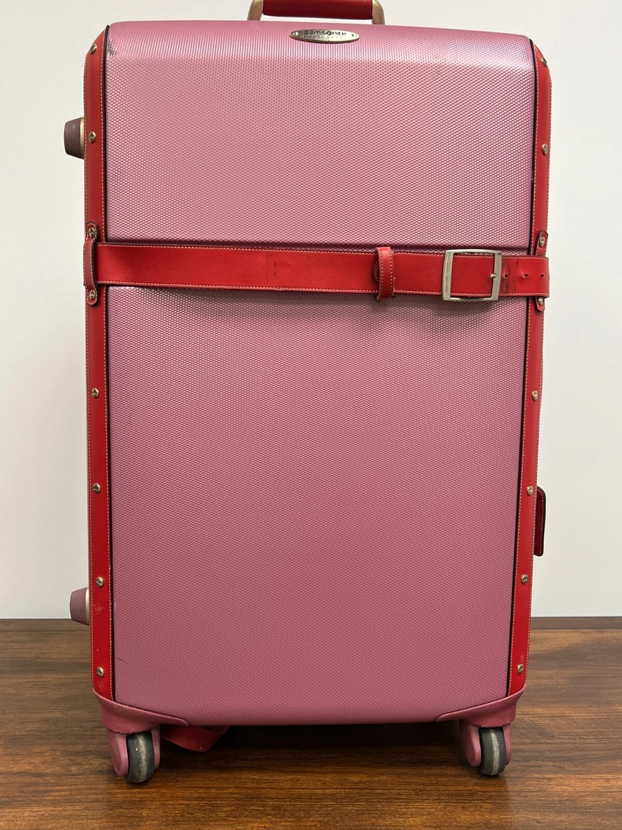 Vintage pink samsonite luggage hotsell