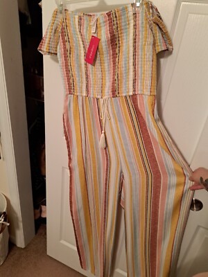 Womens Jumpsuit multicolor print