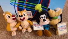 Disney Mini Bean Bags Chip N Dale Pluto Goofy