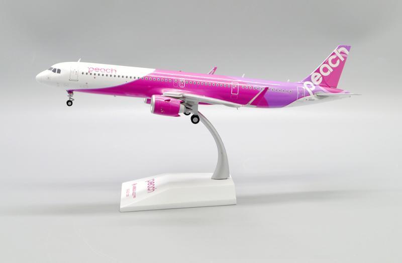 新品 peach ピーチ航空 AIRBUS A321neo 1/200 1:200 JC Wings Peach AIRBUS A321neo Passenger Airplane Diecast