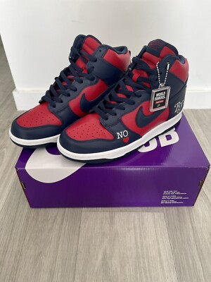 Nike Sb Dunk High Supreme By Any Means Navy