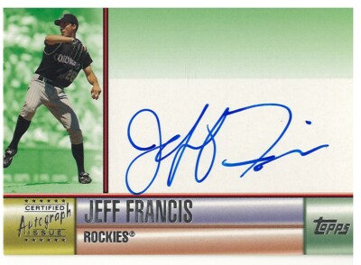 JEFF FRANCIS COLORADO ROCKIES 2006 TOPPS SERIES 2 BASEBALL 