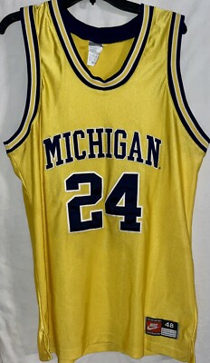 Nike Michigan バスケユニフォーム#5 Nike Michigan Wolverines Jersey Fab Five #24 Fab 5 Authentic Size