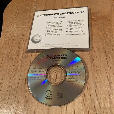 Whitesnake  - Greatest Hits CD US Advance Promo deep purple david coverdale