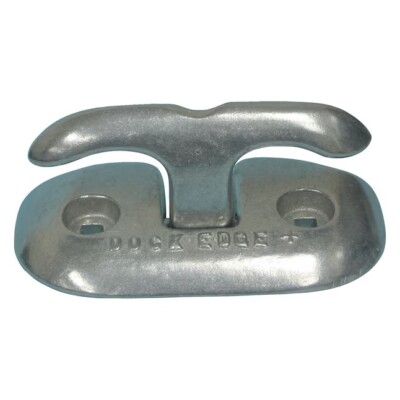 6'' MARINE GRADE POLISHED CAST ALUMINUM FLIP UP DOCK CLEAT FOR HIGH TRAFFIC AREAS