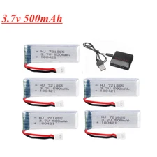 3.7V 500mAh LiPo battery for JJRC H37 JXD 523 wltoys V966 V930 Q282 Eachine E50