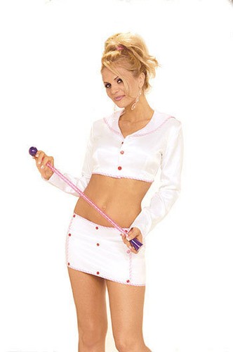 NWT sexy ELEGANT MOMENTS baton TWIRLER girl CIRCUS performer DANCE party COSTUME