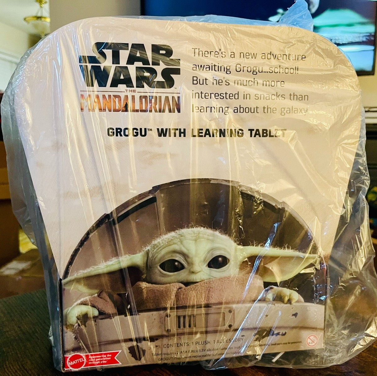 Grogu with Learning Tablet Plush by Mattel – Star Wars: The 