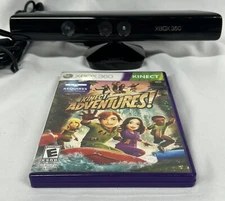 Microsoft Xbox 360 Kinect Connect Black Sensor Bar Model 1414 & Kinect Adventure