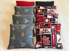 ST. LOUIS CARDINALS CORNHOLE BEAN BAGS SET OF REGULATION CORN HOLE TOSS GAME