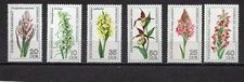 GERMANY/DDR 1976 FLOWERS/ORCHIDS SET OF 6 STAMPS MNH